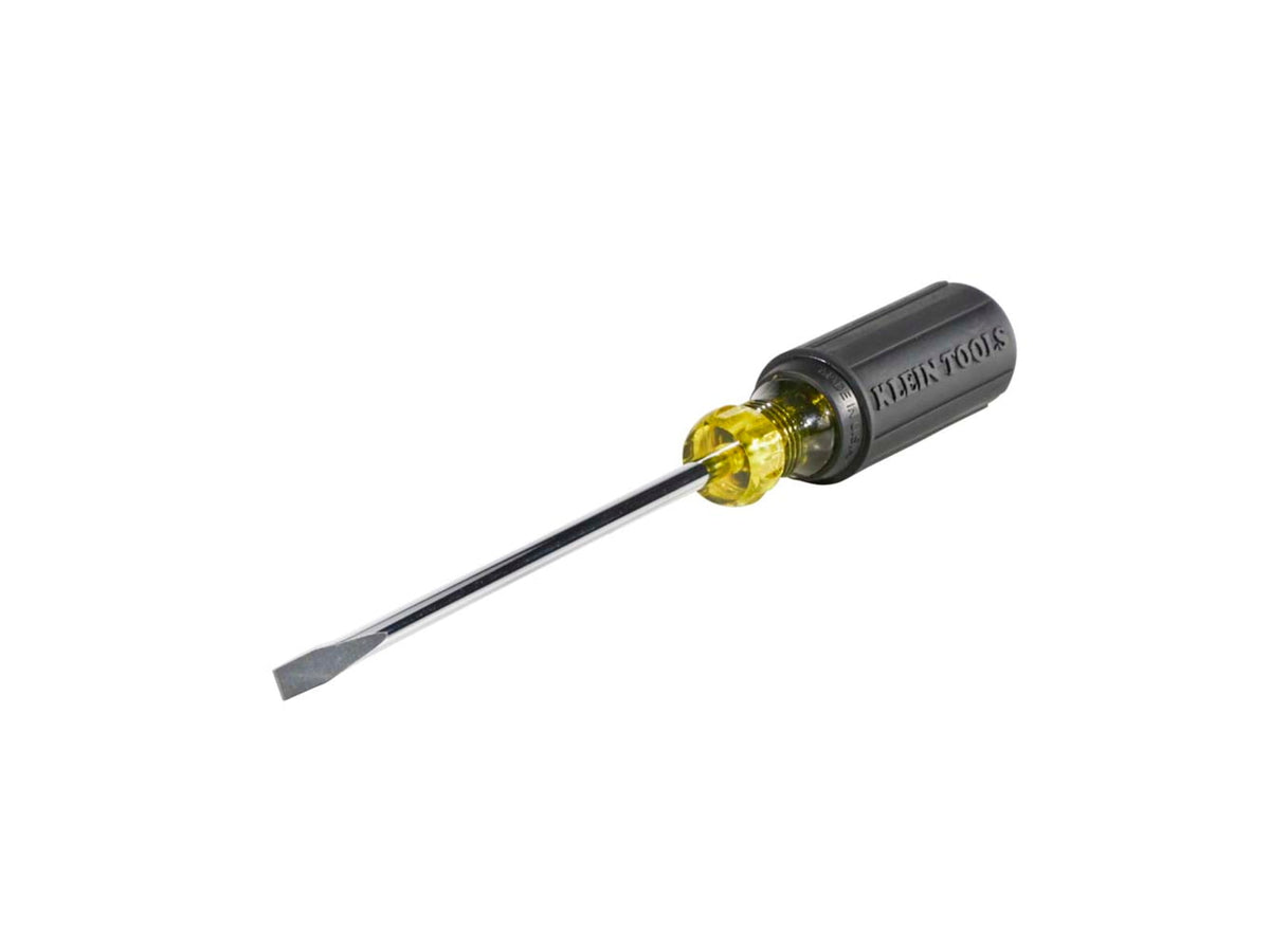 Klein Tools Wire Bending Cabinet Tip Screwdriver 6In Black/Yellow 605-6B