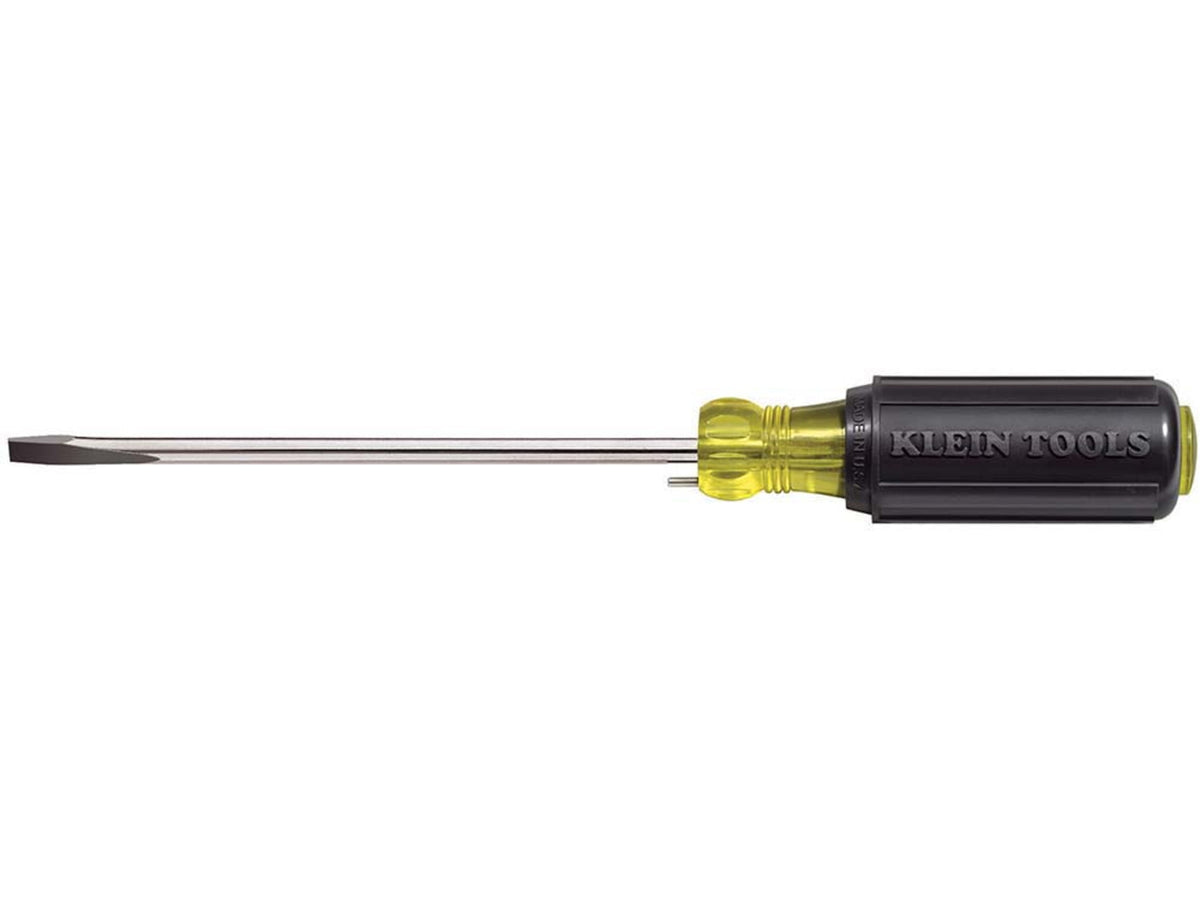 Klein Tools Wire Bending Cabinet Tip Screwdriver 6In Black/Yellow 605-6B