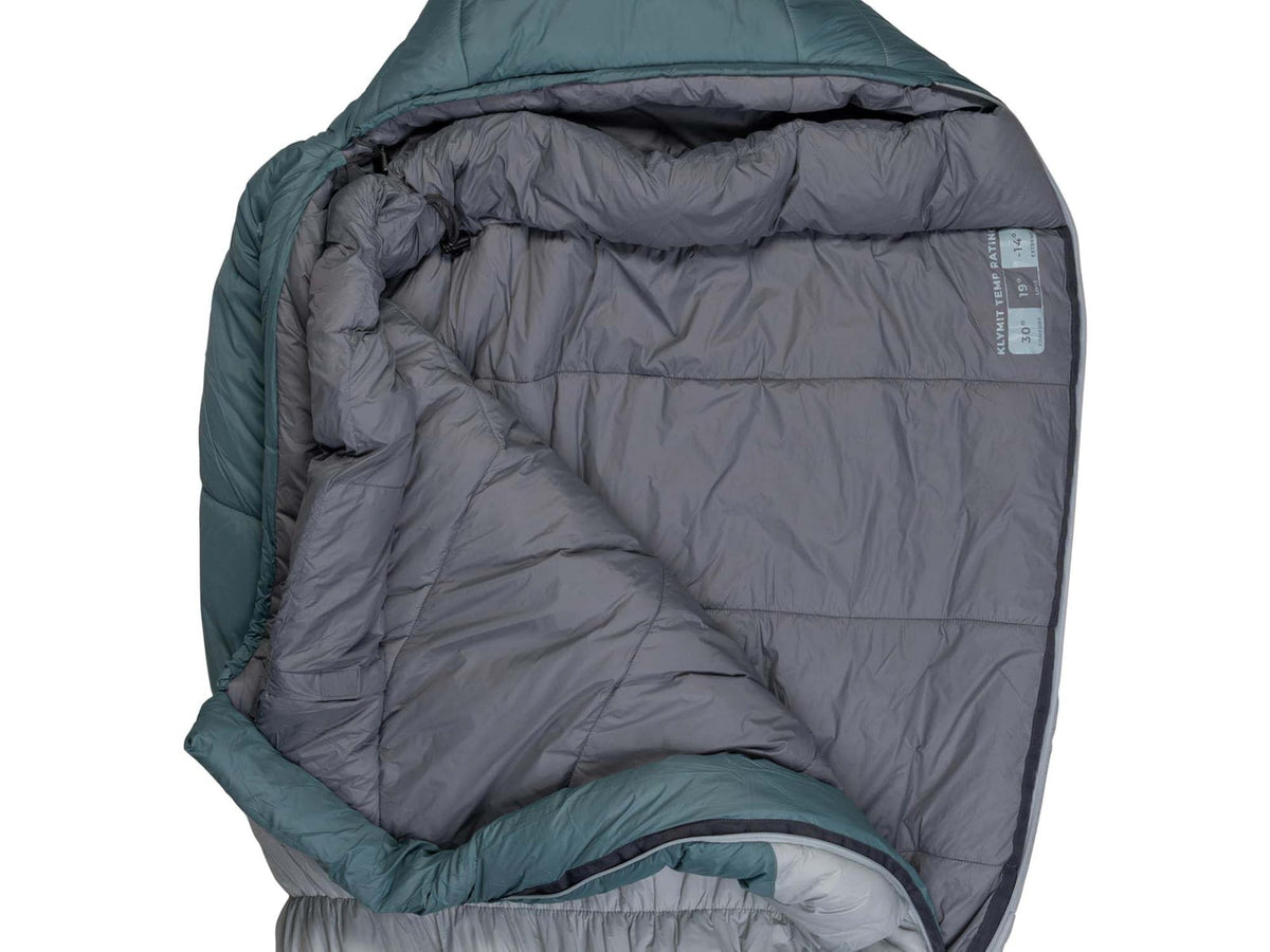 Klymit Sojourn Stretch 20 Sleeping Bag Gray/Blue 1409838