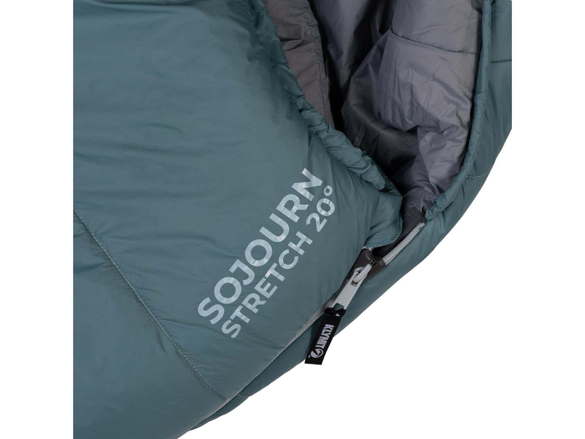 Klymit Sojourn Stretch 20 Sleeping Bag Gray/Blue 1409838