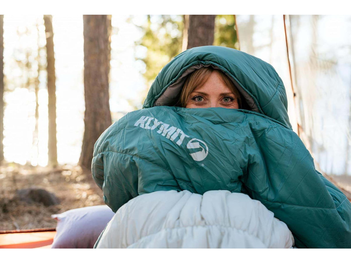 Klymit Sojourn Stretch 20 Sleeping Bag Gray/Blue 1409838