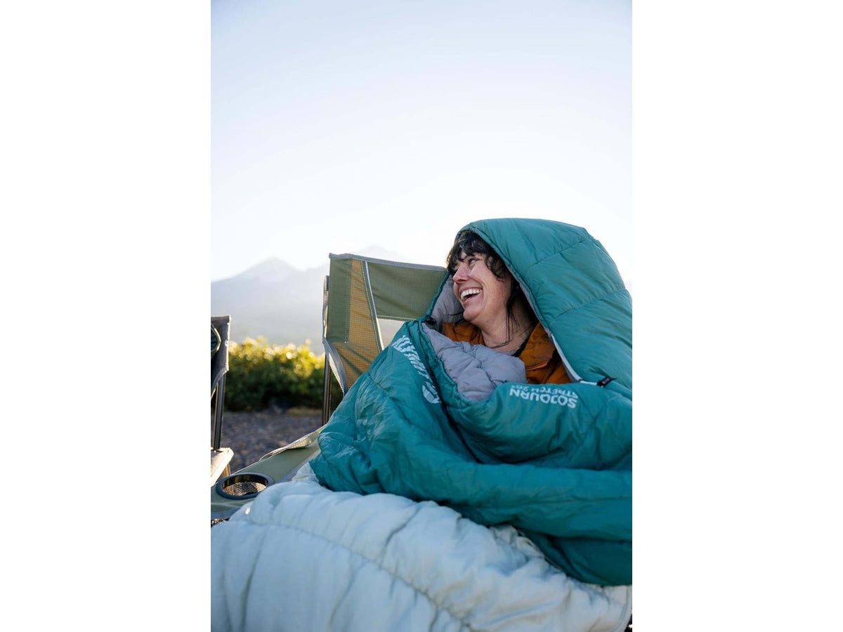 Klymit Sojourn Stretch 20 Sleeping Bag Gray/Blue 1409838