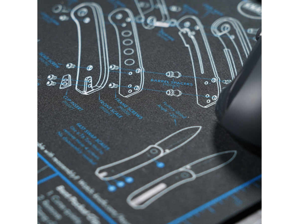 Knafs Lander 1 Knife Shop Mat/Mouse Pad Black