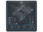 Knafs Lander 1 Knife Shop Mat/Mouse Pad Black