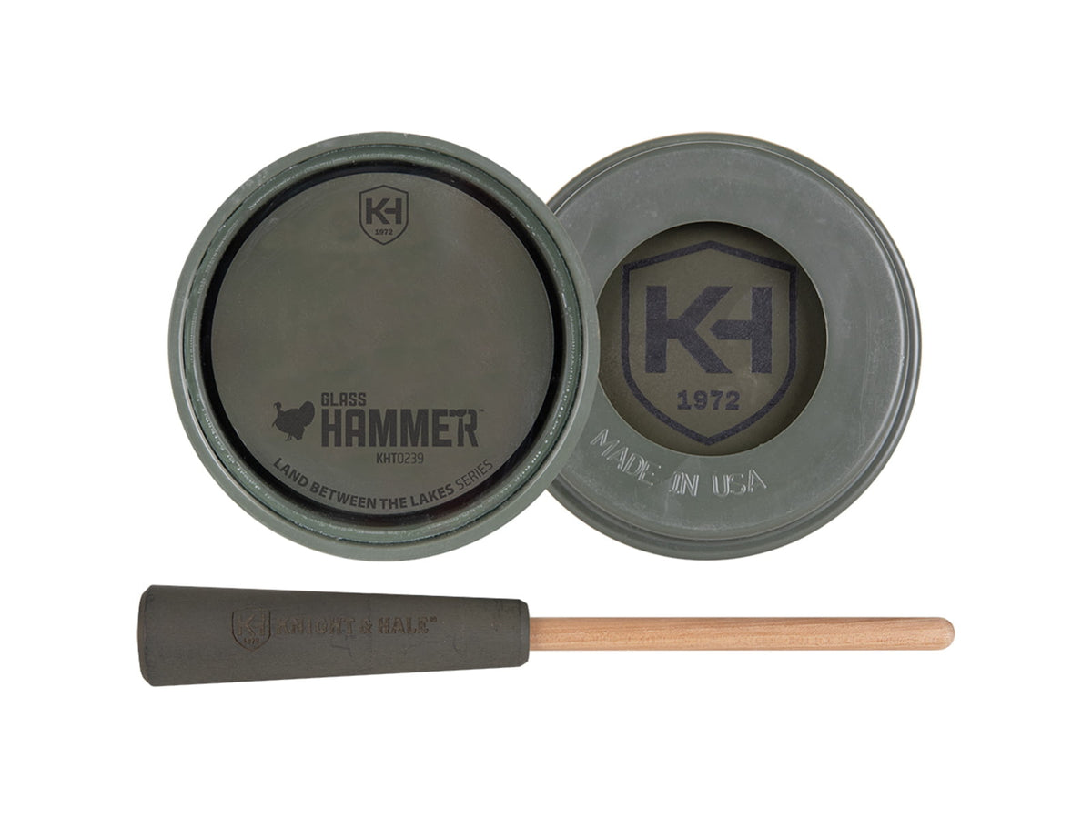 Knight & Hale LBL Glass Hammer Pot Turkey Call Olive/Grey KHT0239