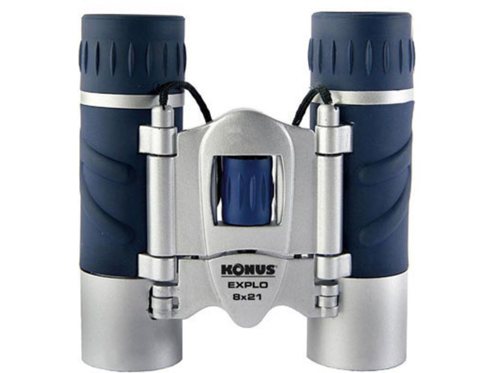 Konus Explo 8x21 Roof Prism Pocket Compact Binoculars Silver/Blue - 2023
