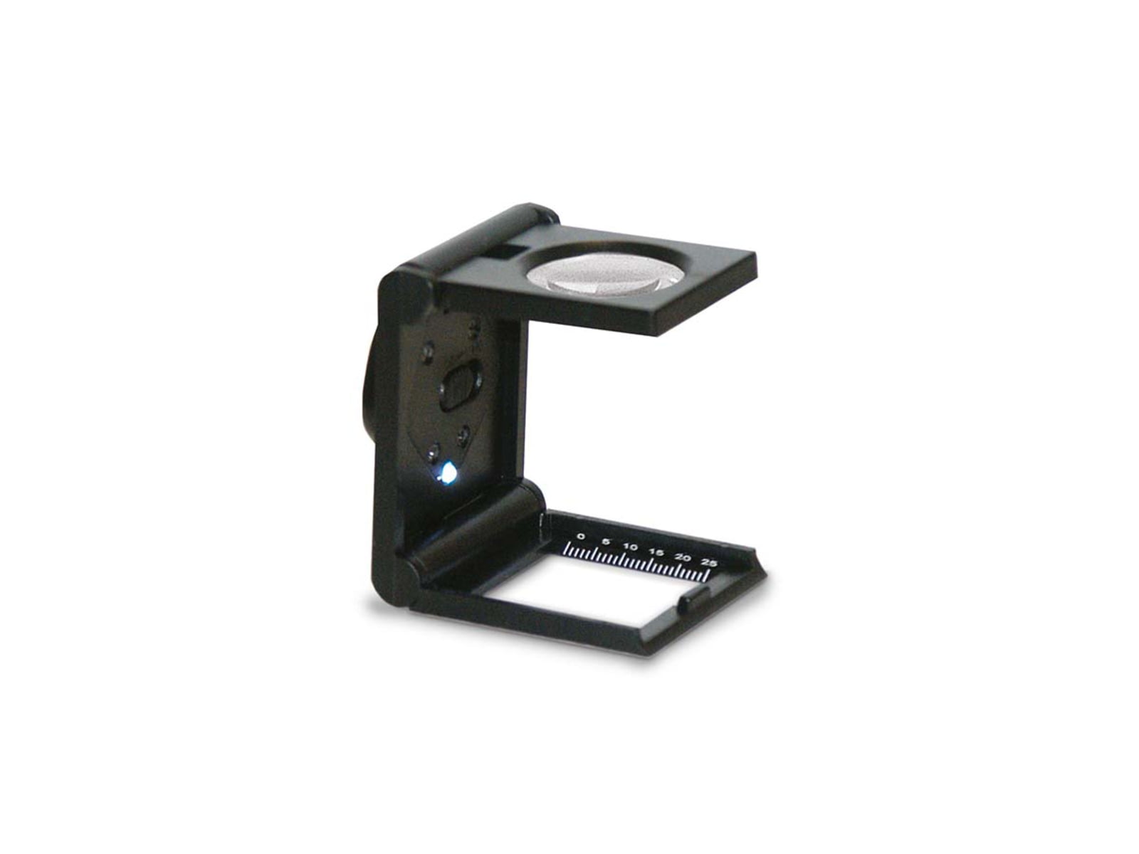 Konus Linen Tester 25x25 mm with 5x Power and LED Light Black 3058