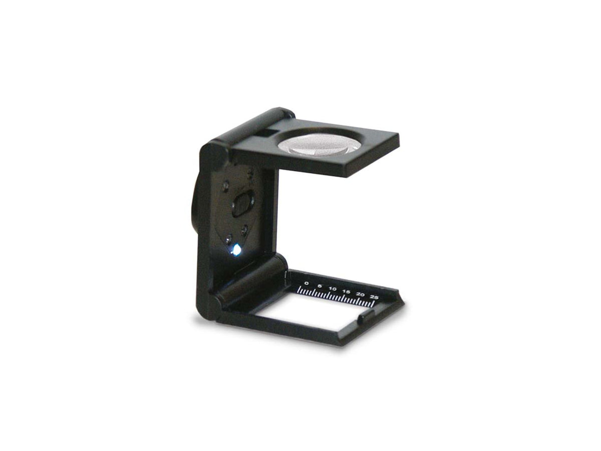 Konus Linen Tester 25x25 mm with 5x Power and LED Light Black 3058