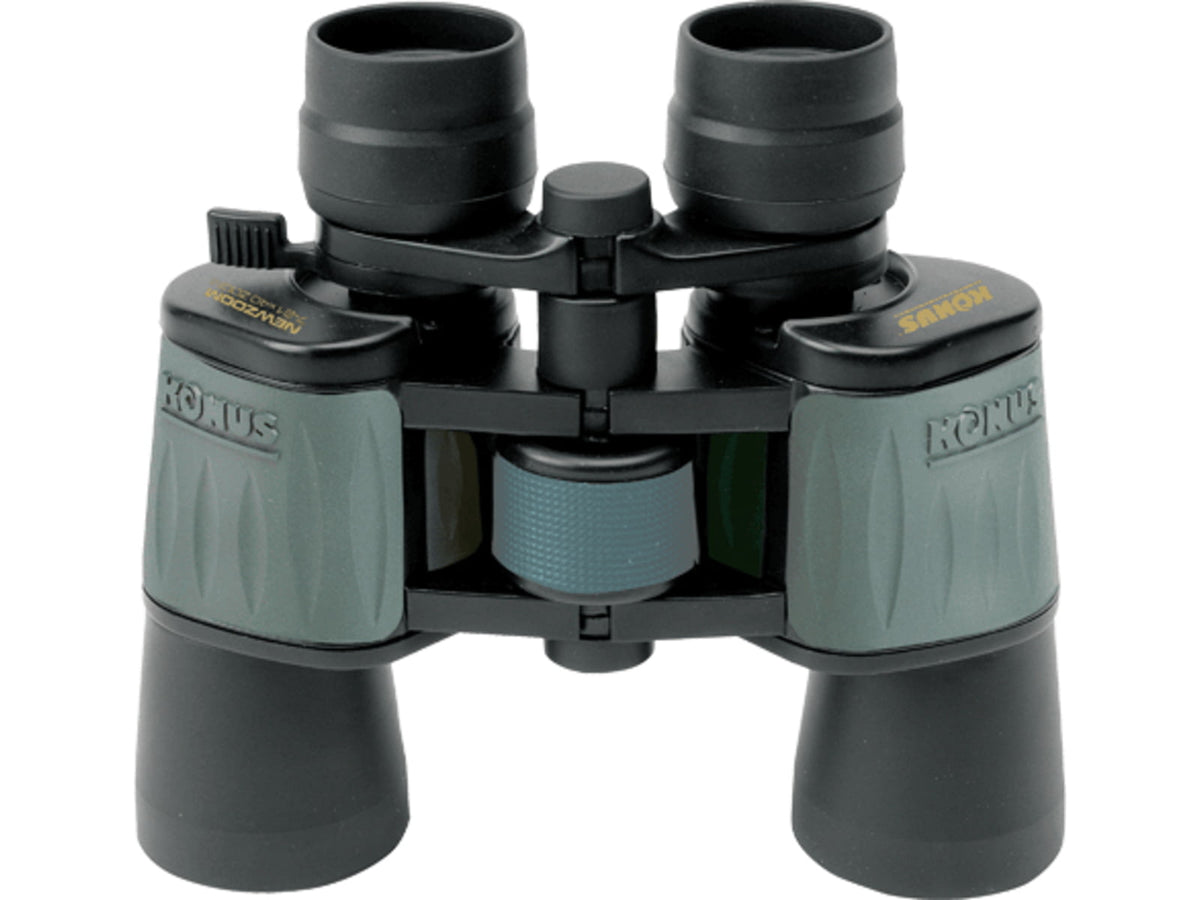 Konus New Zoom 8-24x50mm Rubber Armour Zoom Porro Prism Binocular Black/Green