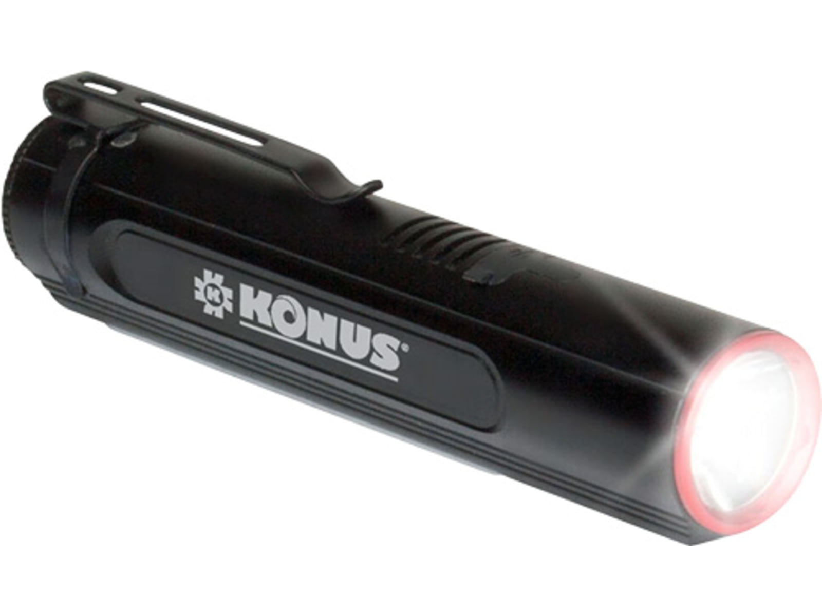Konus KonusLight 2K LED Flashlight w/Side Lantern 18650 Li-ion Rechargeable White 500/1000/2000 Lumens Black 3930