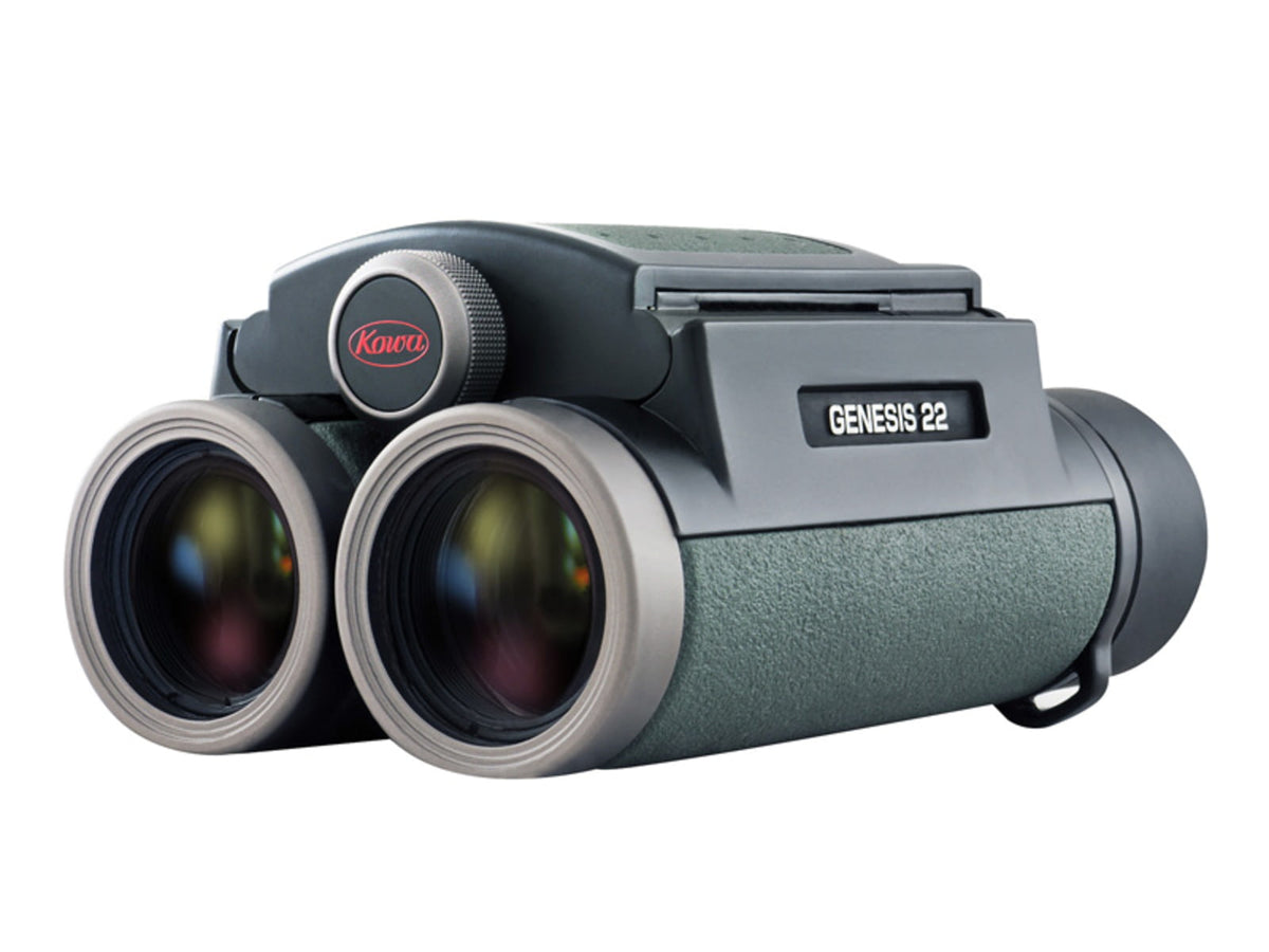 Kowa Genesis 22 8x22mm Roof Prism Prominar XD Binoculars Textured Polymer Green GN22-8