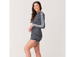 Krimson Klover Mandy Tunic Sunshirt - Women's Bl & Wh Stripe