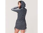 Krimson Klover Mandy Tunic Sunshirt - Women's Bl & Wh Stripe