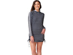 Krimson Klover Mandy Tunic Sunshirt - Women's Bl & Wh Stripe