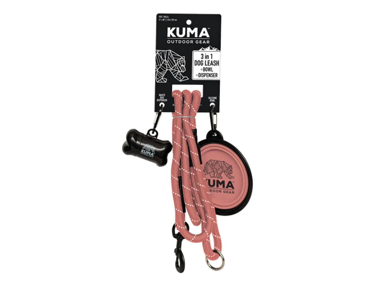 Kuma Outdoor Gear 3 in 1 Dog Leash Flamingo