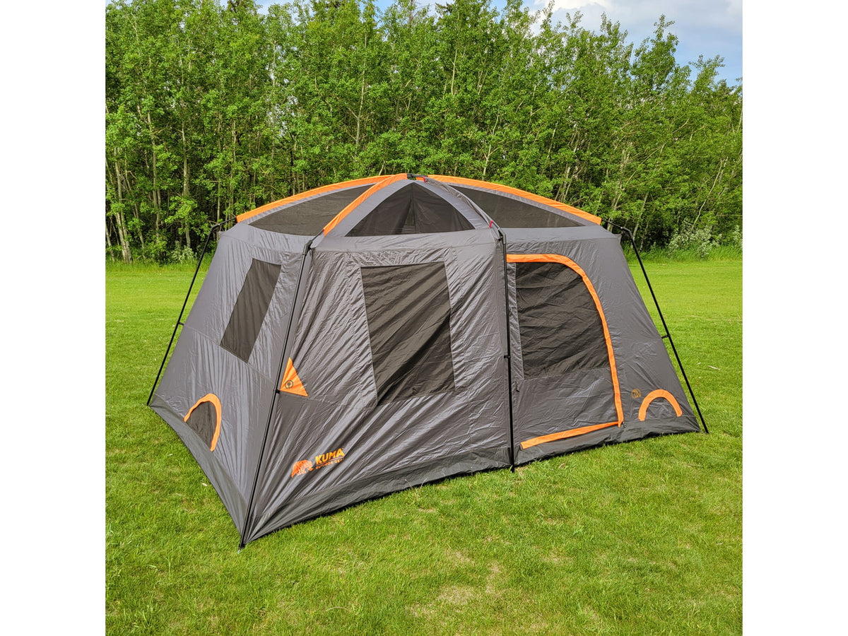 Kuma Outdoor Gear Bear Den Cabin 9 Tent Graphite/Orange 485-KM-TEBD-GO-9