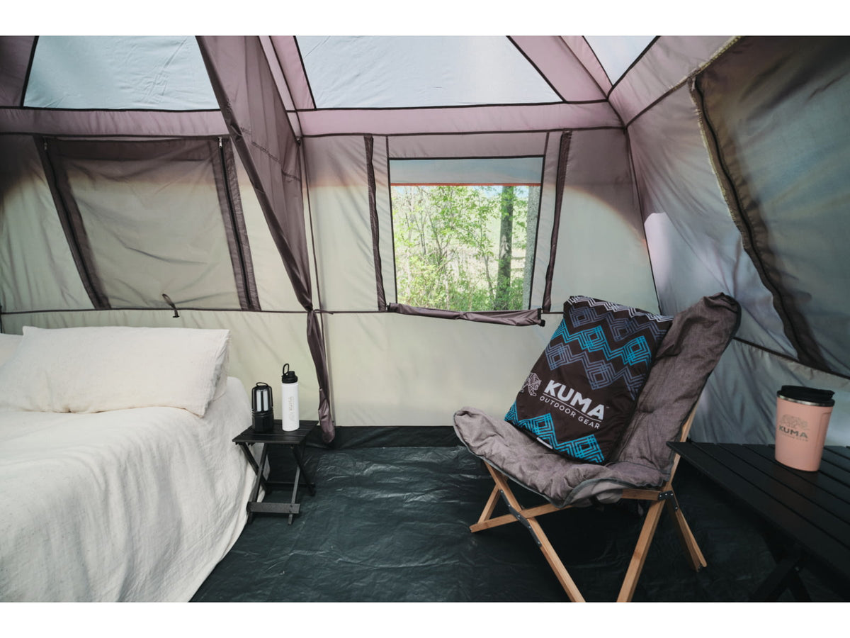 Kuma Outdoor Gear Bear Den Cabin 9 Tent Graphite/Orange 485-KM-TEBD-GO-9