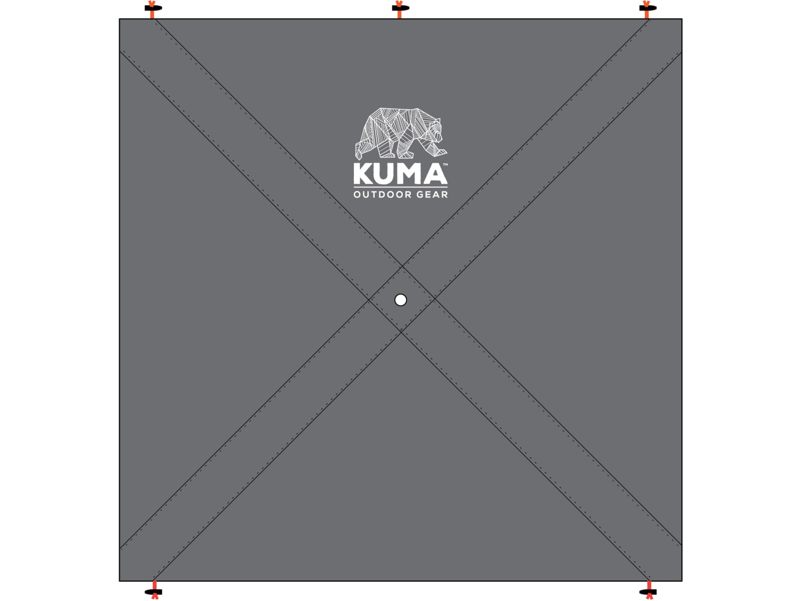 Kuma Outdoor Gear Bear Den Gazebo Privacy Panels Grey 6ft 6in
