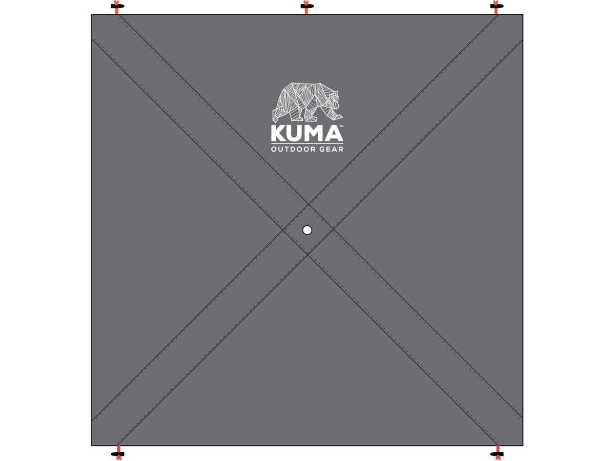 Kuma Outdoor Gear Bear Den Gazebo Privacy Panels Grey 6ft 6in
