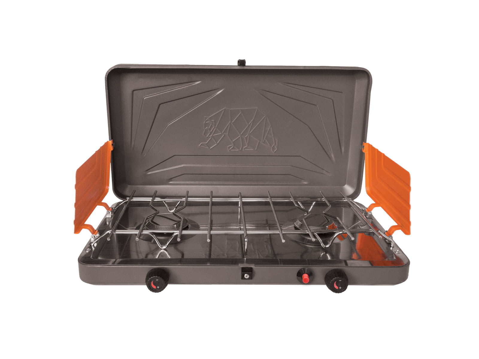 Kuma Outdoor Gear Deluxe 2-Burner Propane Stove Graphite/Black