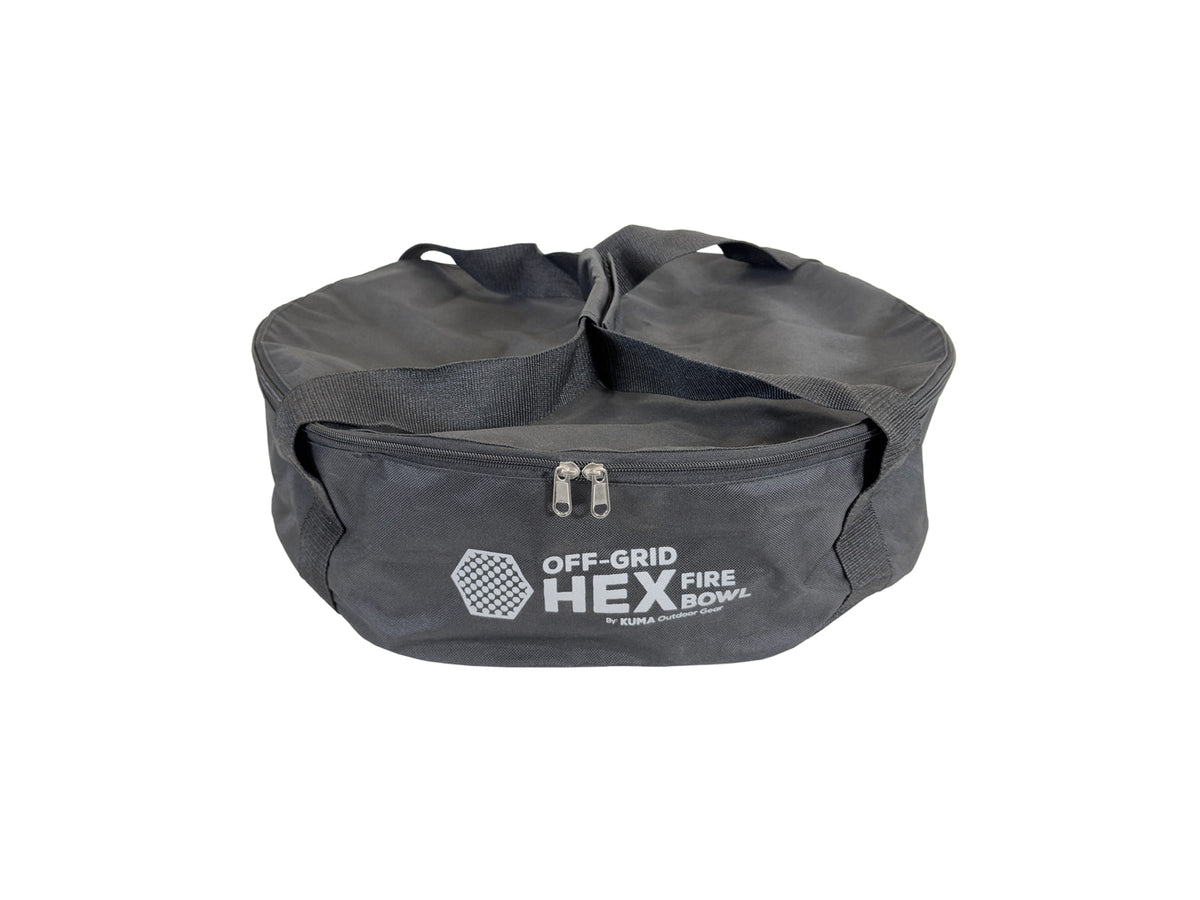 Kuma Outdoor Gear Off Grid Hex Fire Bowl Black Including Carry Bag 504-KM-HCFB-BB