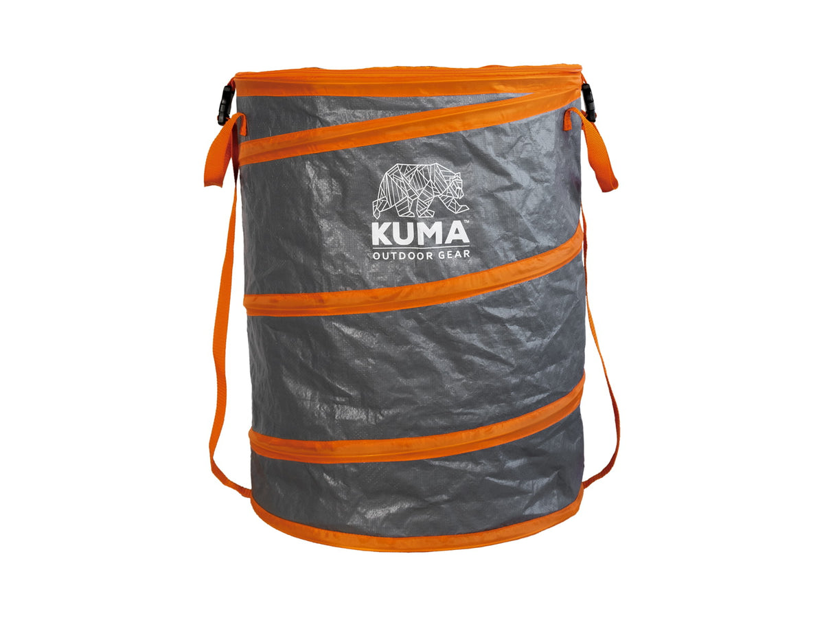 Kuma Outdoor Gear Pop Up Waste Bin-Graphite/Orange