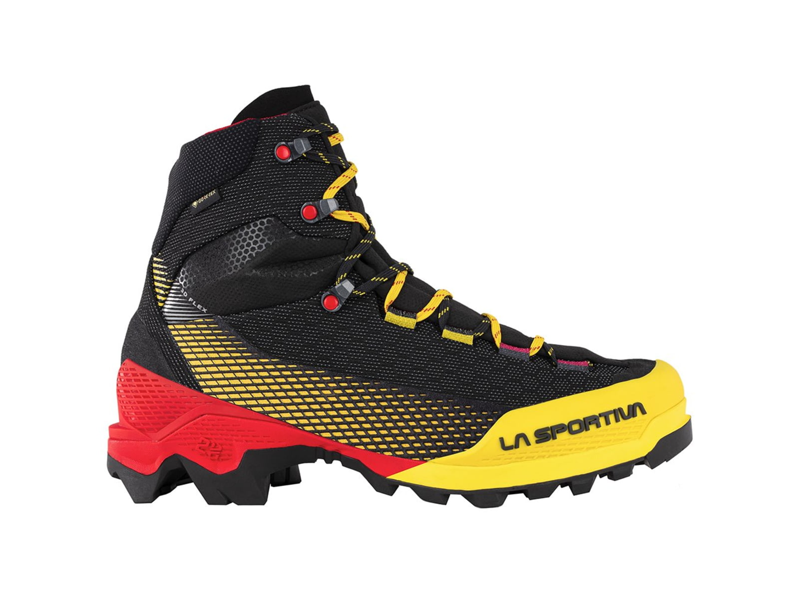 La Sportiva Aequilibrium ST GTX Mountaineering Boots - Men's Black/Yellow