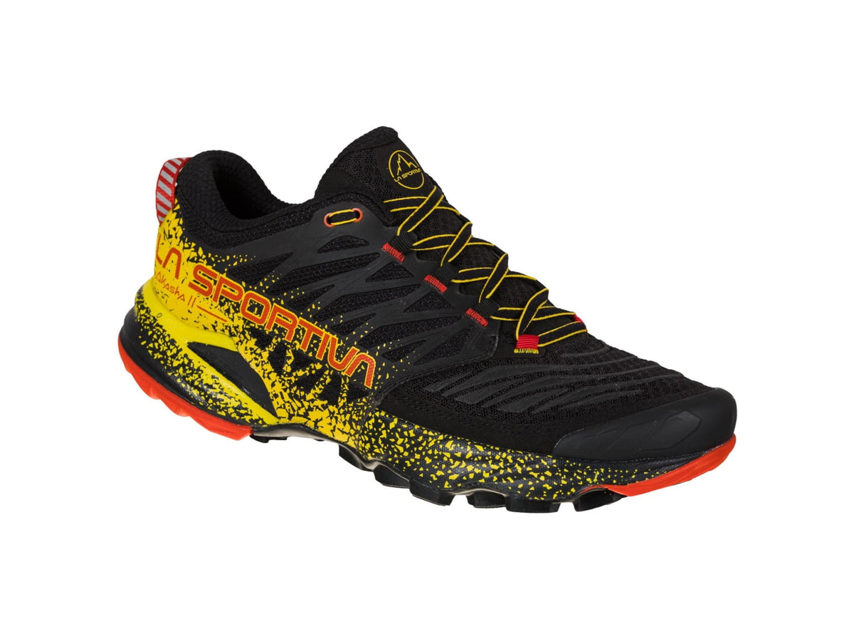 La Sportiva Akasha II Road Running Shoes - Men's Black/Yellow