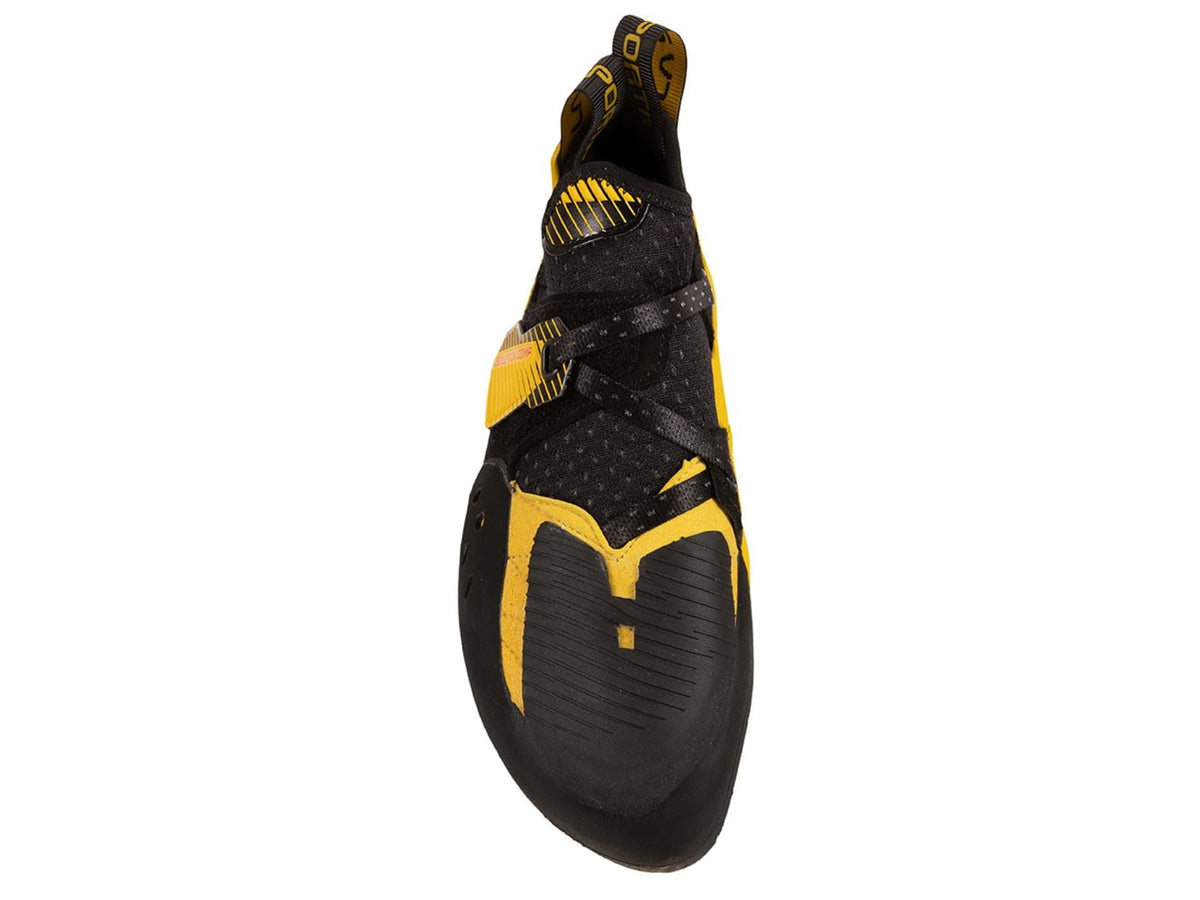 La Sportiva Solution Comp Climbing Shoes - Men's Black/Yellow