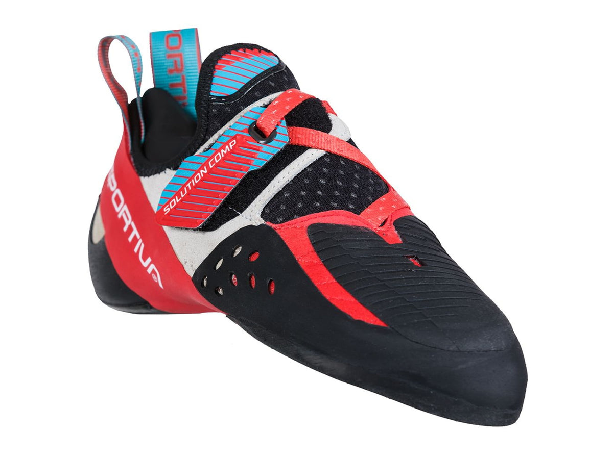 La Sportiva Solution Comp Climbing Shoes - Women's Hibiscus/Malibu Blue