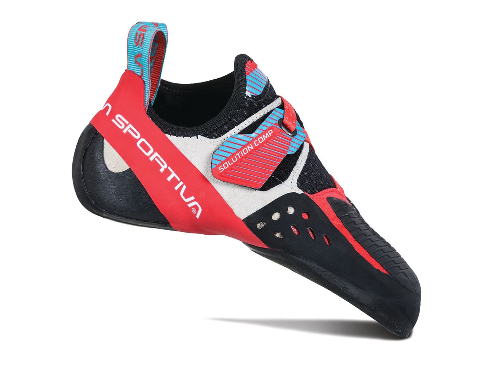 La Sportiva Solution Comp Climbing Shoes - Women's Hibiscus/Malibu Blue