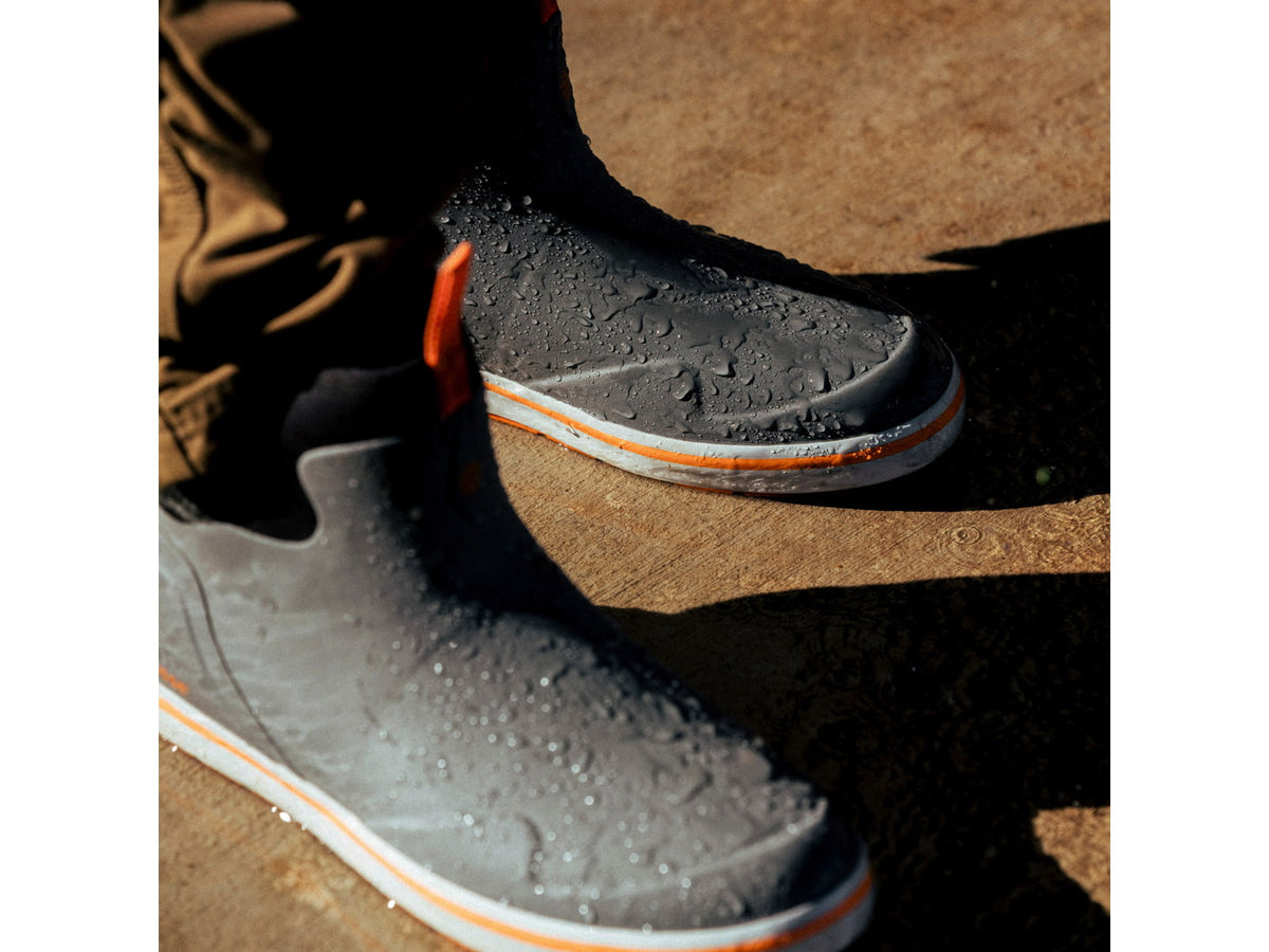 LaCrosse Footwear Alpha Deck Boots 6in - Men's 9.5 US Wide Width Gray/Orange