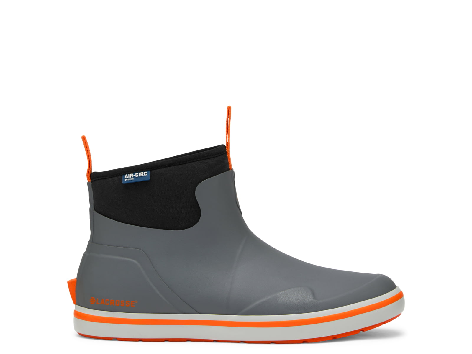 LaCrosse Footwear Alpha Deck Boots 6in - Men's 9.5 US Wide Width Gray/Orange
