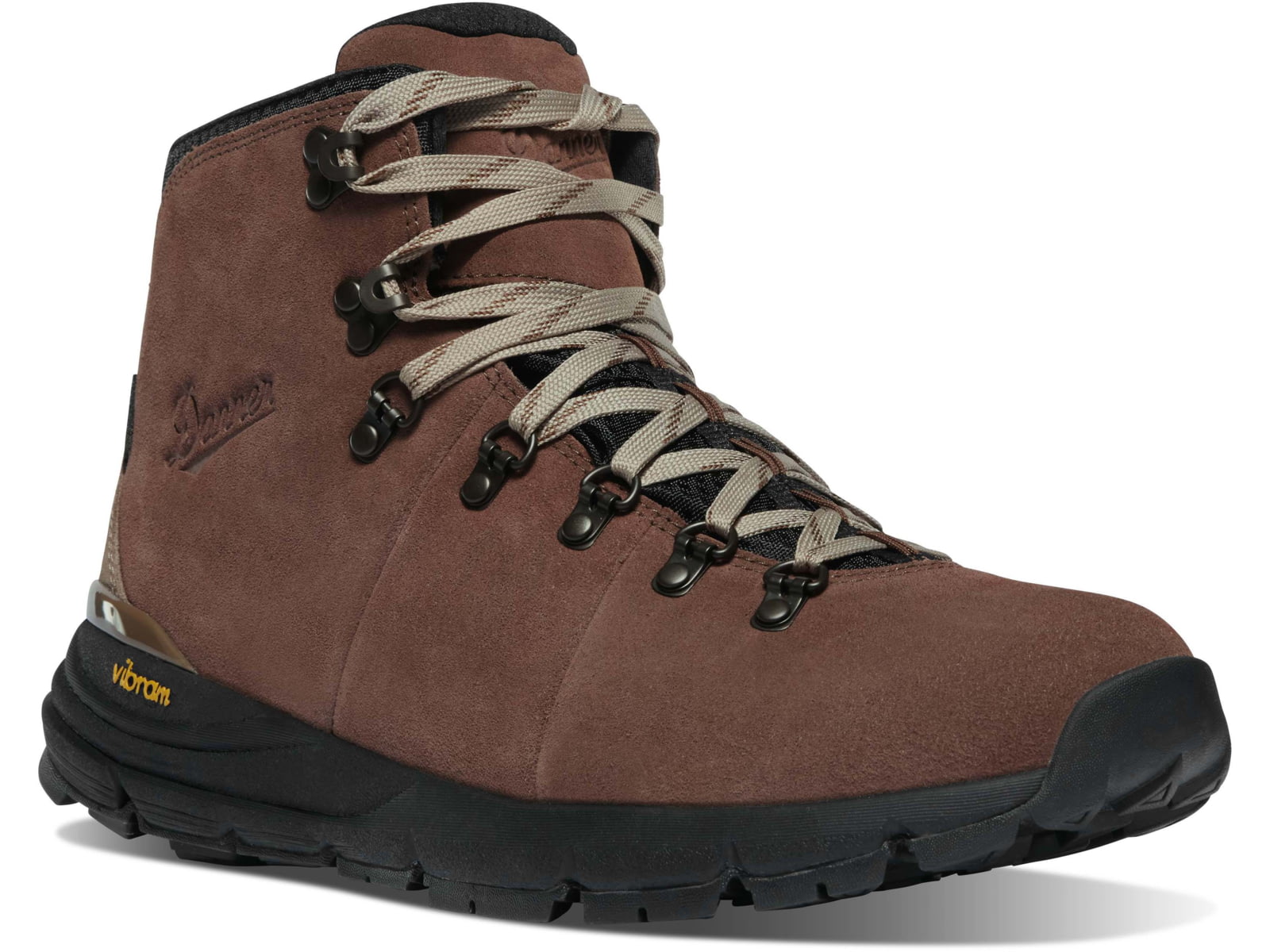 Danner Mountain 600 4.5in Suede Hiking Boots - Men's Wide Black/Khaki 8