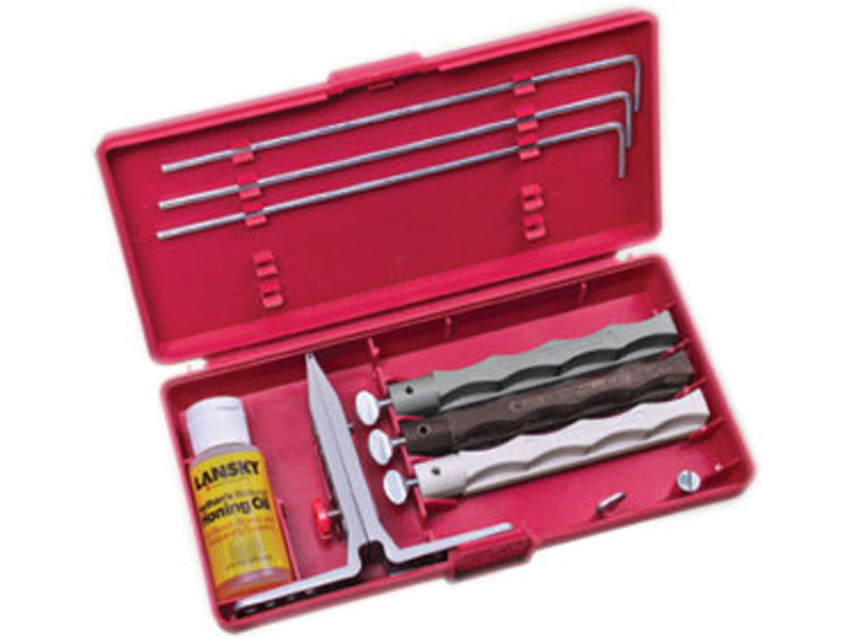 Lansky Sharpeners 3-Stone Natural Arkansas Kit LKNAT