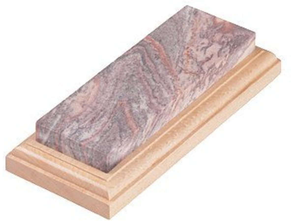 Lansky Sharpeners Lansky Arkansas Benchstone w/Walnut Base Mounted LBS6S