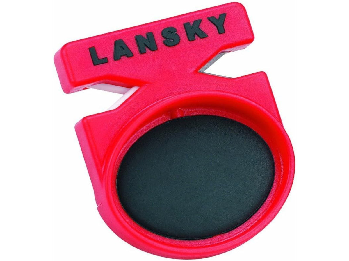 Lansky Sharpeners Quick Fix Knife Sharpener 2.38in Overall Burgundy ABS Handle w/Logo LS09889