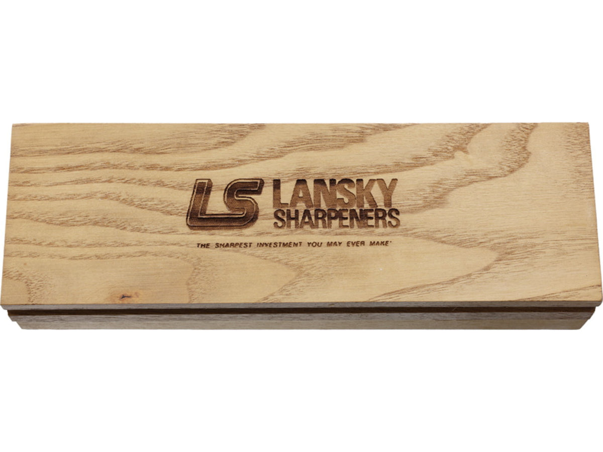Lansky Sharpeners Soft Arkansas 8x2 Wood Box LBS8SW
