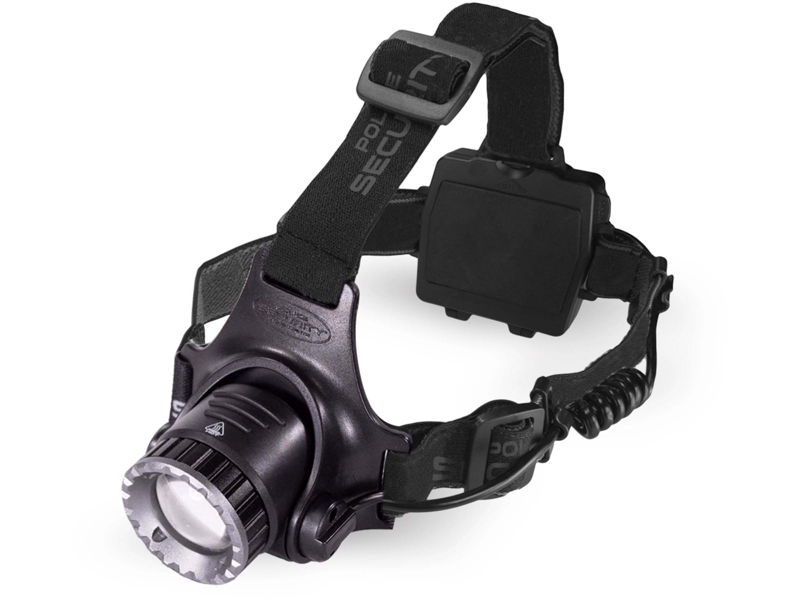Police Security Flashlights Long Throw Lithium Polymer 500 LED Lumens Headlamp Black 97745
