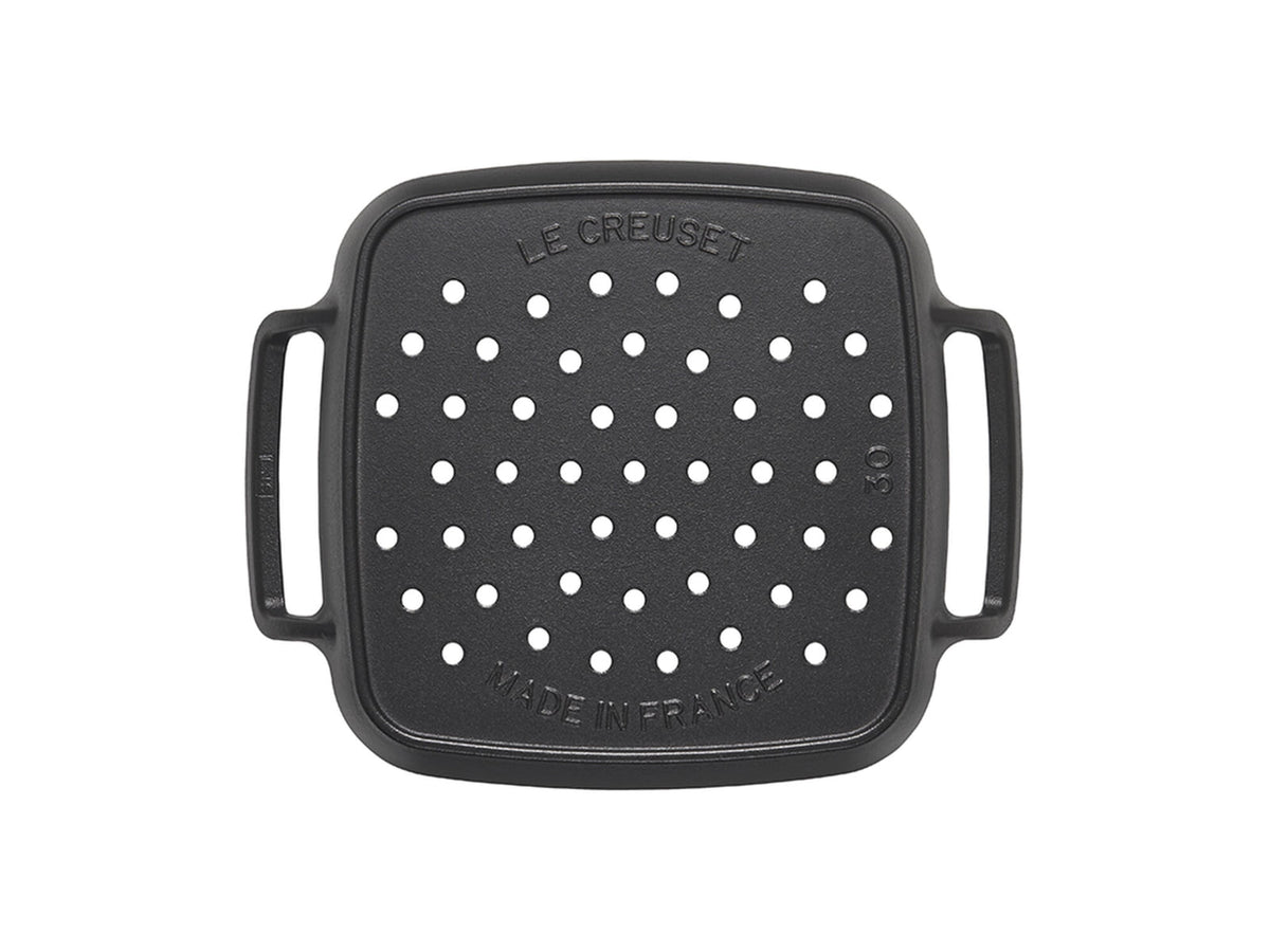 Le Creuset Alpine Outdoor Collection Square Grill Basket Matt Black