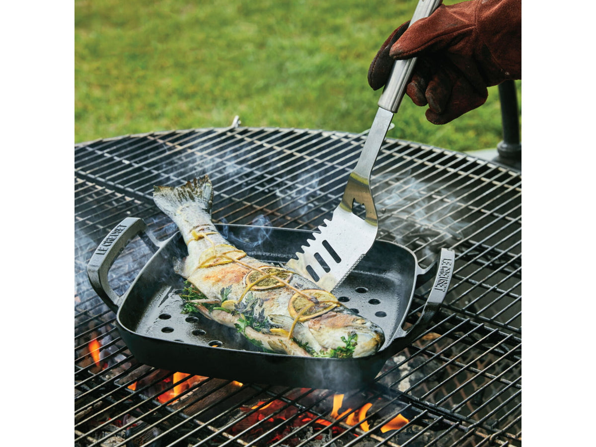 Le Creuset Alpine Outdoor Collection Square Grill Basket Matt Black