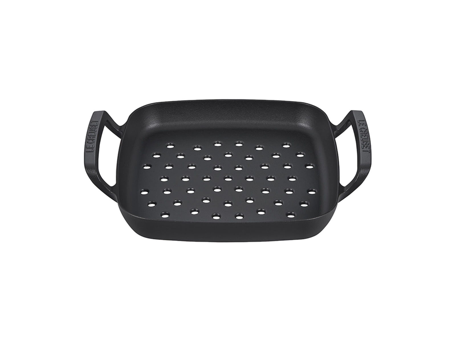 Le Creuset Alpine Outdoor Collection Square Grill Basket Matt Black