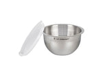 Le Creuset Nested Mixing Bowls w/ Nonslip Silicone Base & Plastic Air Tight Lids Steel