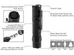 UTG Pro Everyday Carry CR123A 400 Lumen LED Flashlight Black LT-ELEDC01
