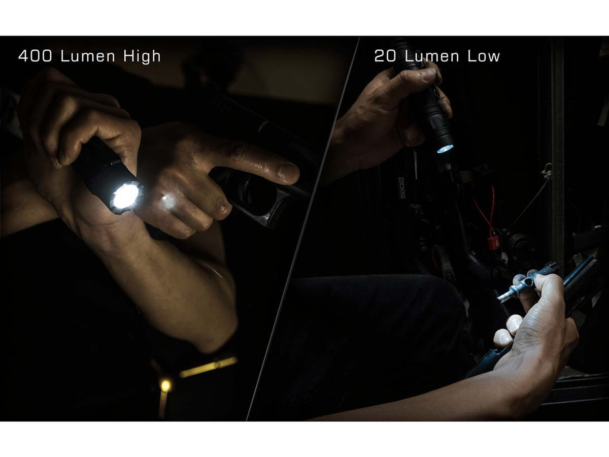 UTG Pro Everyday Carry CR123A 400 Lumen LED Flashlight Black LT-ELEDC01