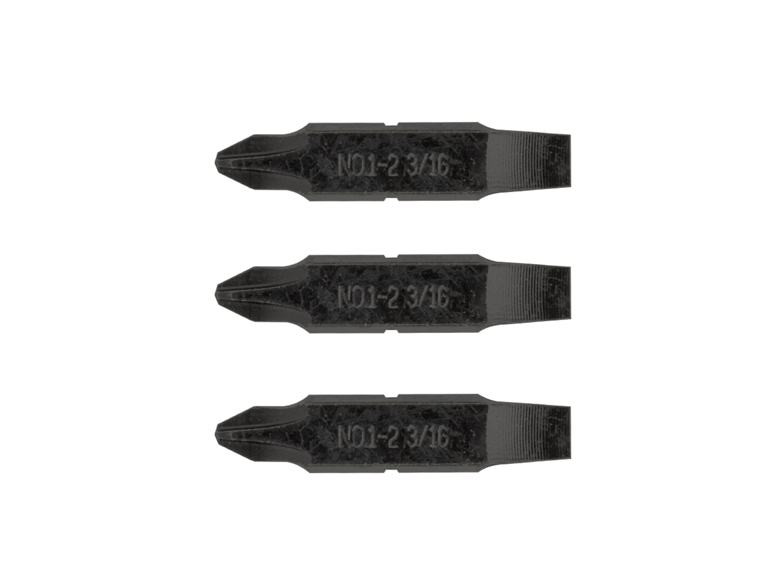 Leatherman #1-#2 PHILLIPS & 3/16in FLAT SCREWDRIVER BITS Black