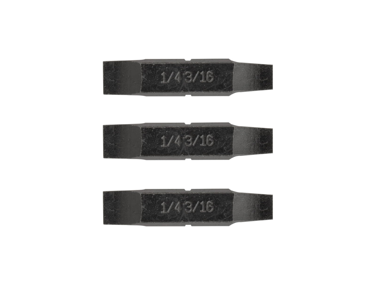 Leatherman 1/4in & 3/16in FLAT SCREWDRIVER BITS Black 931025