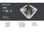 Leatherman Bond Multi-Tool 2.8in 420HC Stainless Steel Blade Stainless Steel Handle 832934