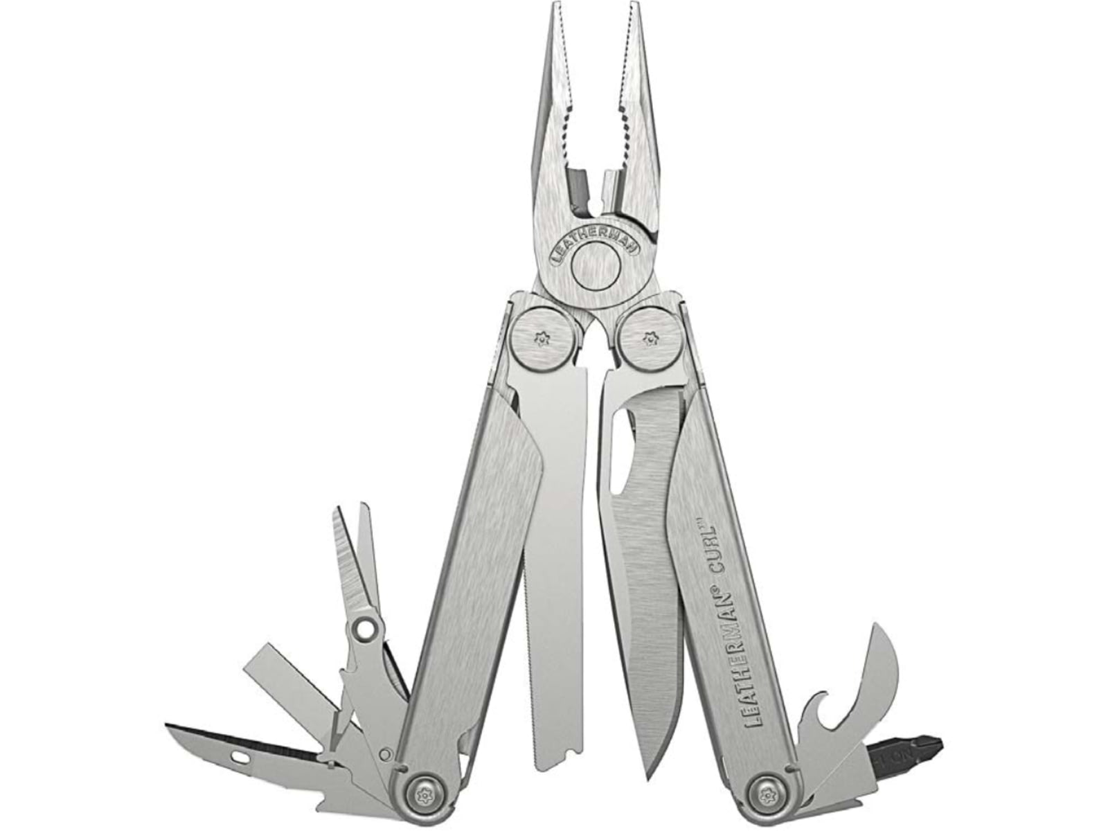 Leatherman Curl Multi-Tool 2.9in 420HC Stainless Steel Blade Stainless Steel Handle 832930