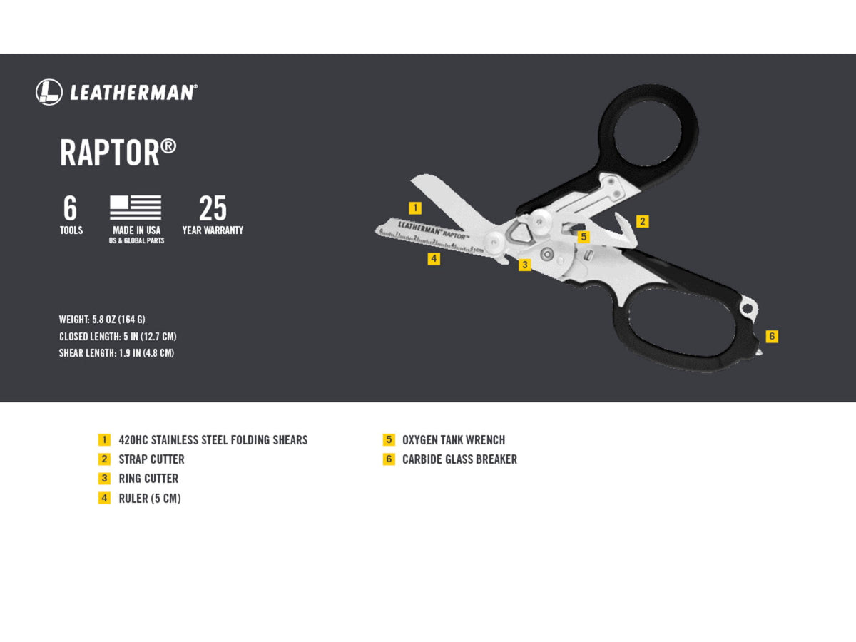 Leatherman Raptor Rescue Black UTILITY